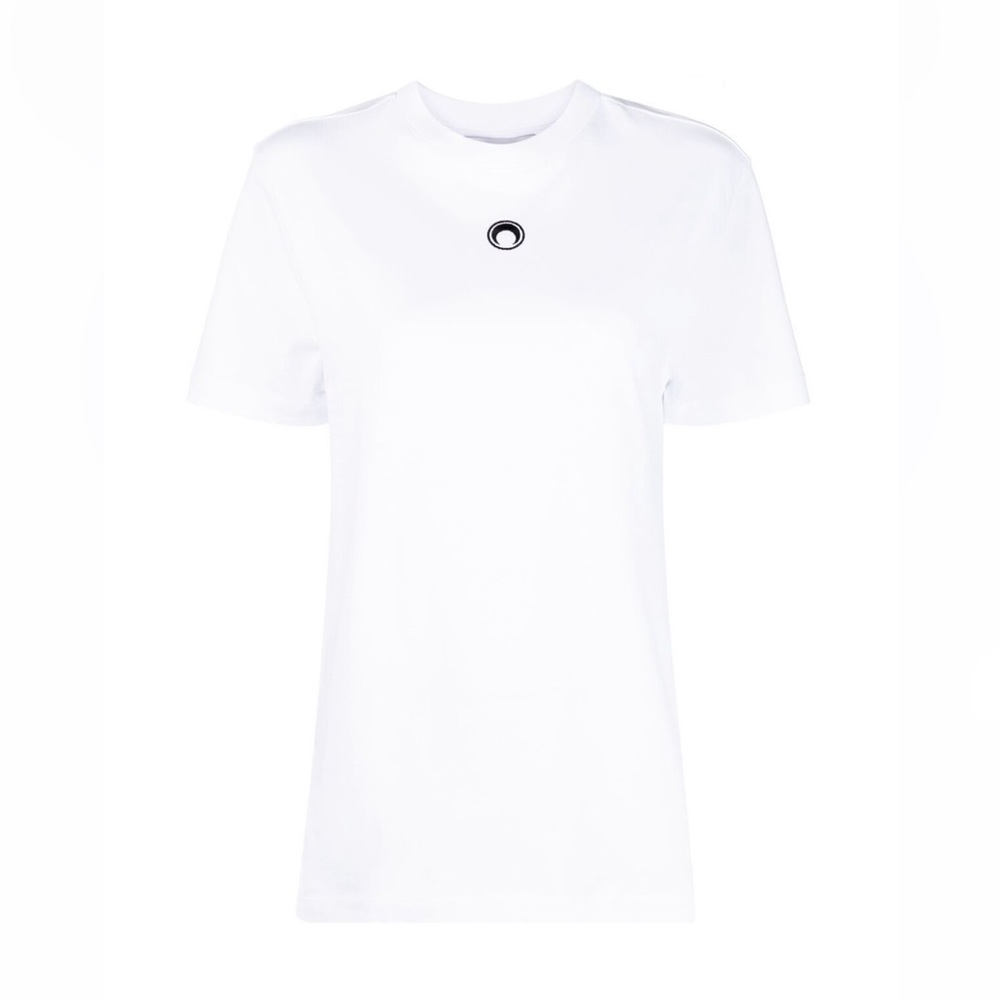 Brand New Marine Serre Logo embroidered T Shirt - Authentic